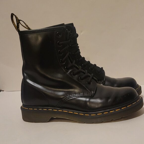 The Original Doc Martens Air Wair 1460 W Black Combat Style Boots US 8 - Picture 9 of 10